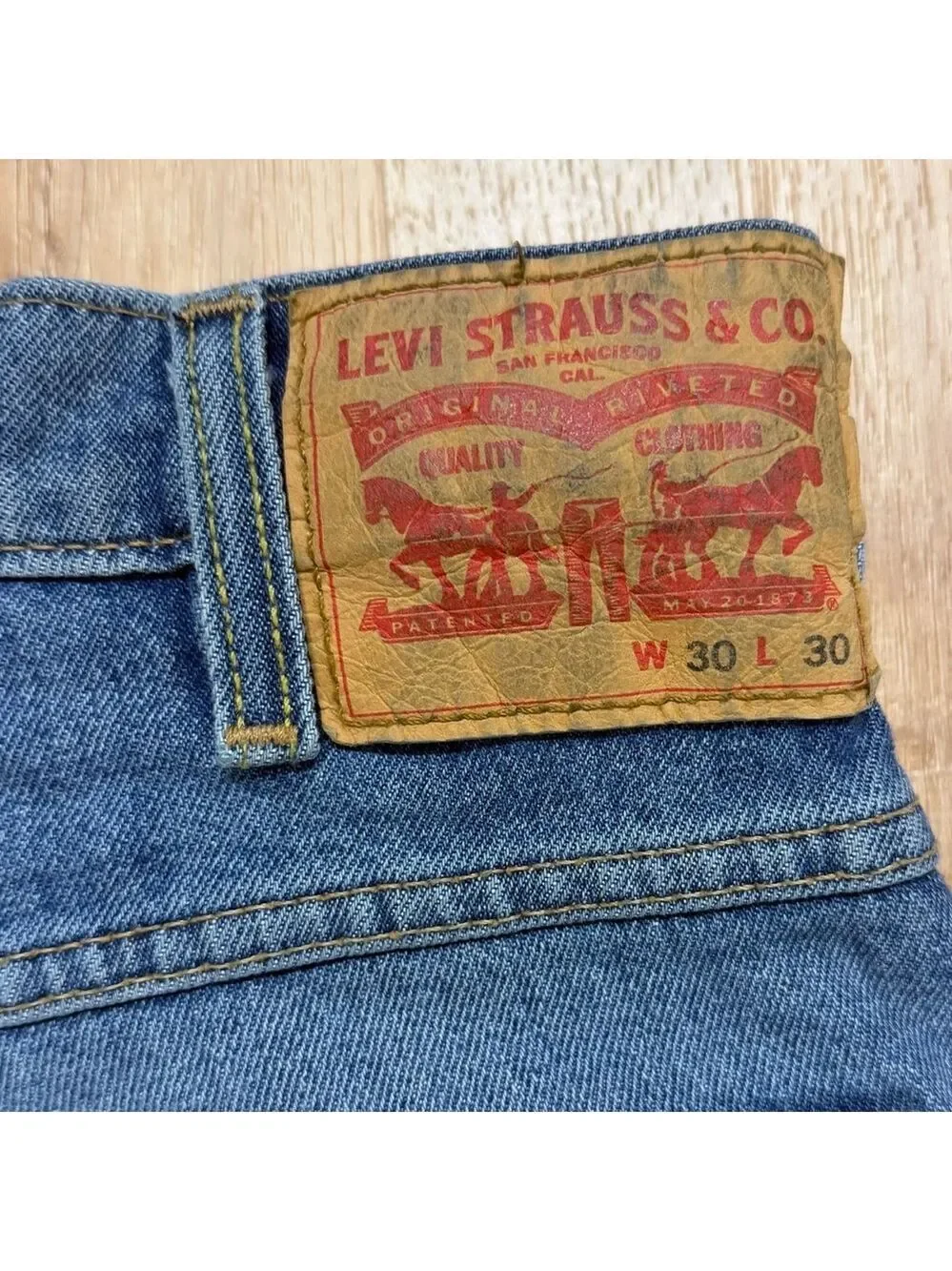 Levi's Medium Wash Straight Blue Jeans Men’s Size 30x30​